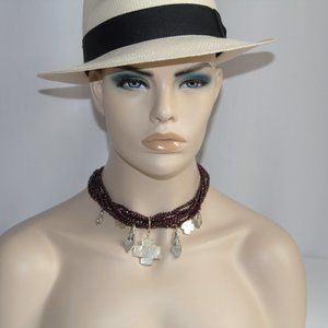 Multi-Strand Garnet Sterling Silver Pendant/Charms